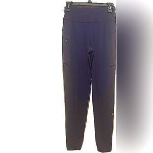 LuluLemon navy heather soft knit stretch jogger cargo leggings S